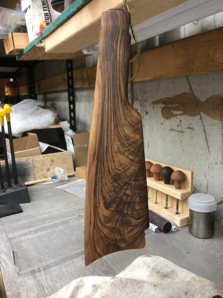 New highly figured English Walnut buttstock