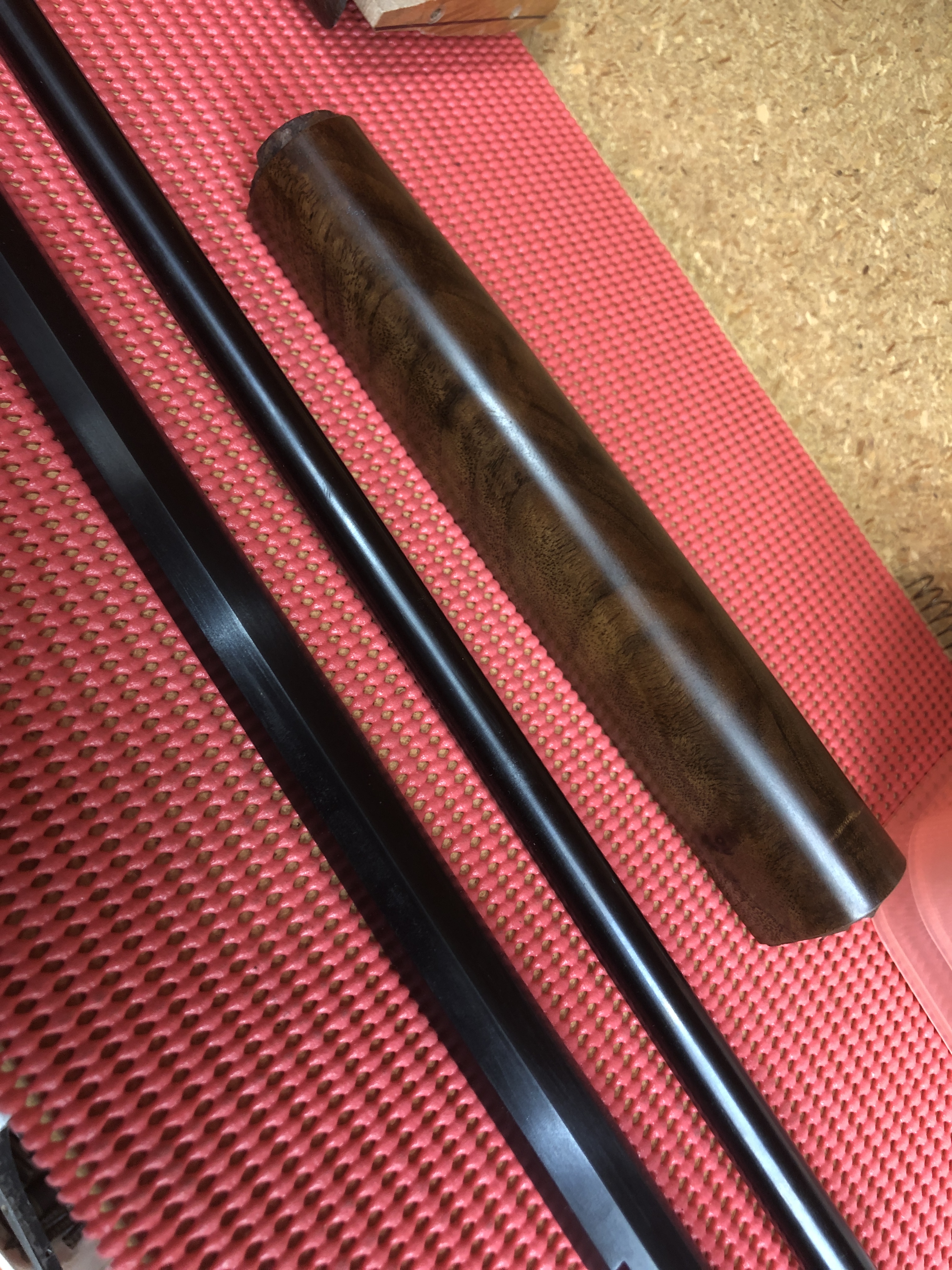 New forearm, barrel and magazine tube reblued on Marlin 1894